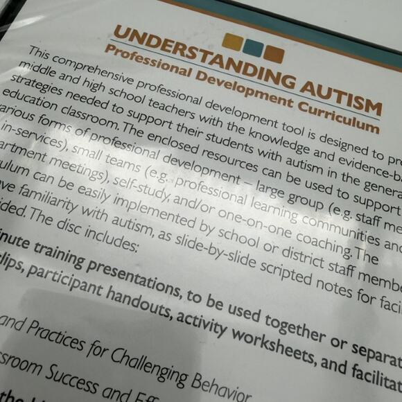 Understanding Autism Professional Development Curriculum DVD - Picture 2 of 3